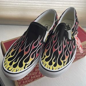 Vans Flames Black Slip On (SIZE 12)